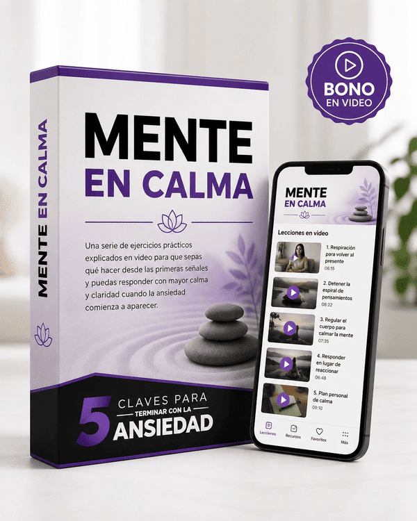 Mockup del bono Mente en Calma